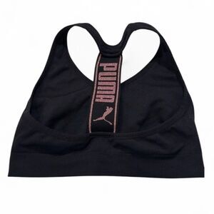 Puma T-Racer Strap Sports Bra Top Size‎ Small Activewear  black pink